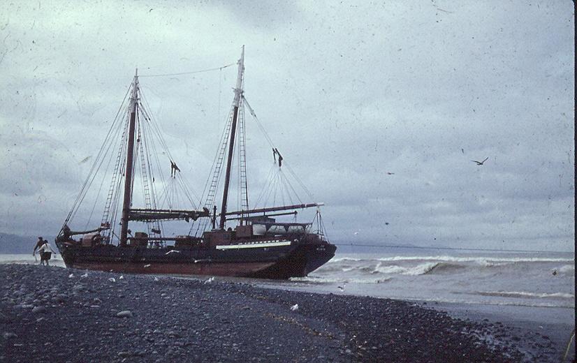 The Scow “Echo” which carried freight between Blenheim & Wellington