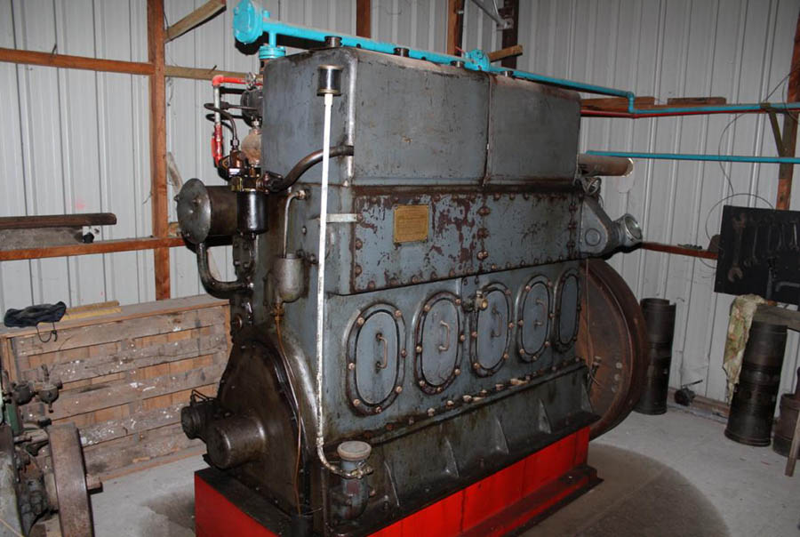 The “Ruston”, standby engine from the Picton freezing works
