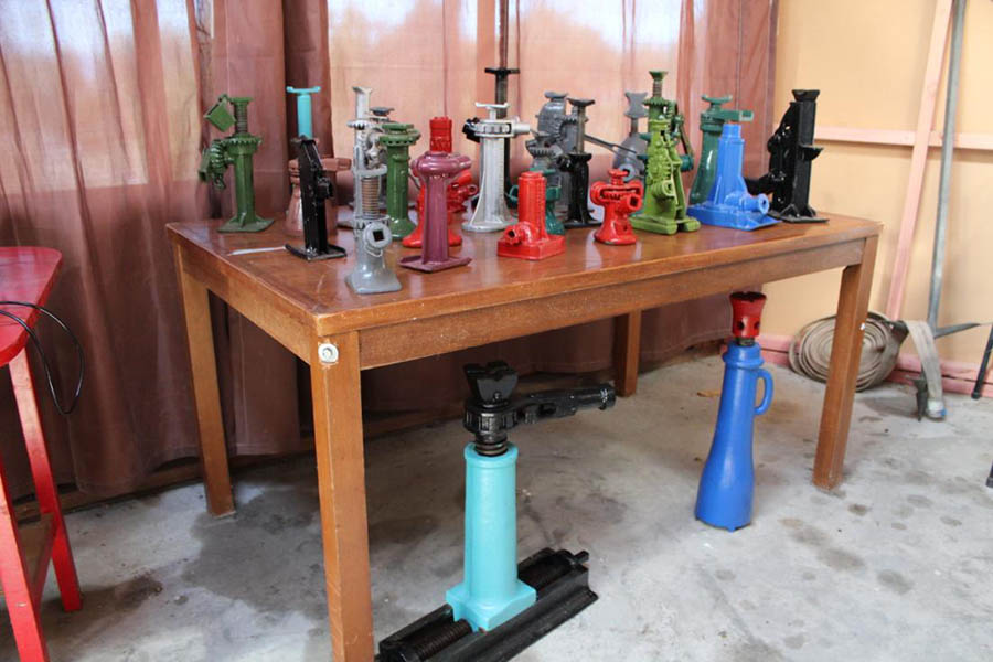 Garage Jacks restored by Rod Clark