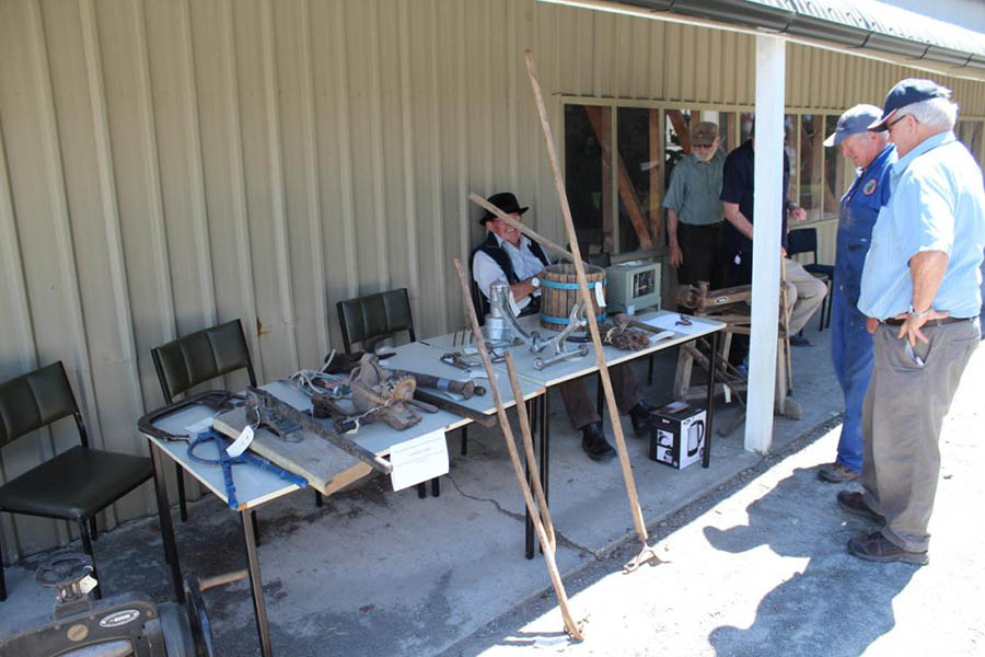 Mystery item guessing challenge, James Jermyn(foreground) got most of them correct